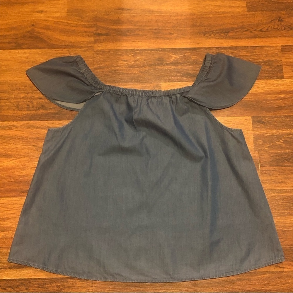 J. Crew denim top!
